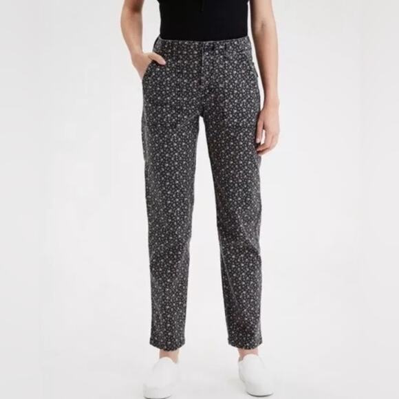 American Eagle Floral Cargo Pants, 90s, Y2K, Button Fly, Size 6 SHORT - Picture 4 of 15